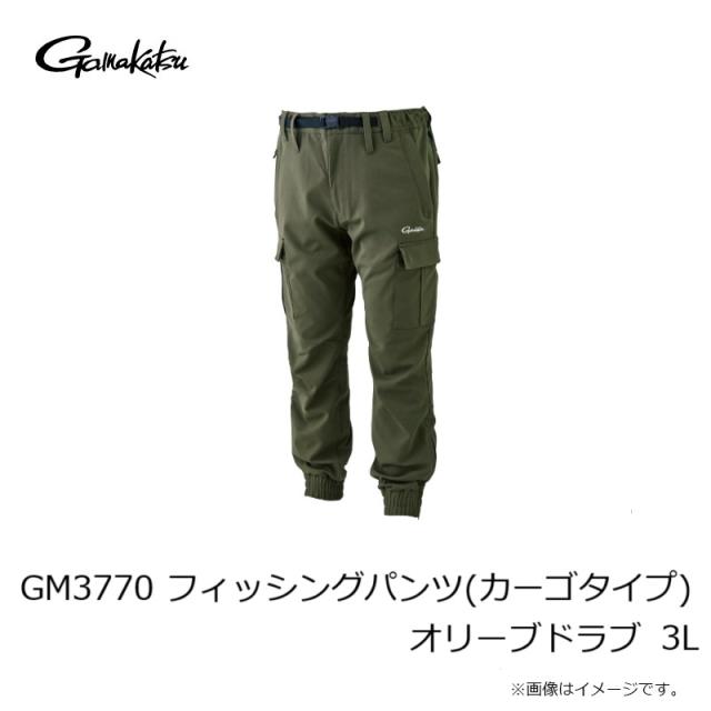 がまかつ GM3770 フィッシングパンツ(カーゴタイプ) オリーブドラブ 3L