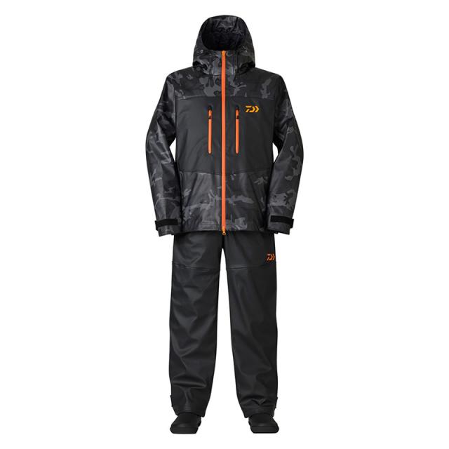 ダイワ DW-6024 PUオーシャンウィンタースーツ ブラックカモ 2XL
