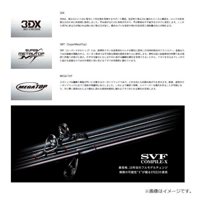 ダイワ スティーズ SC S64L-2・SV・ST /バス ロッド 2ピース