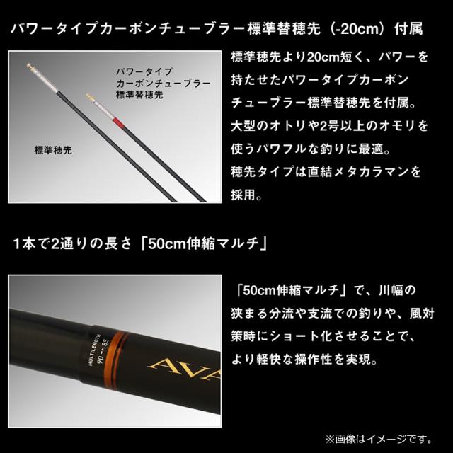 DAIWA - ダイワ　鮎釣り　竿　AVANCER アンバサダー　急瀬技　90 替え穂先付き ダイワ 鮎釣り 竿 AVANCER アンバサダー 急瀬技 90 替え穂先付き