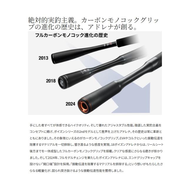 ポイズンアドレナ276M-2 シマノ 25 ポイズンアドレナ 276M-2 (バスロッド) スピニング