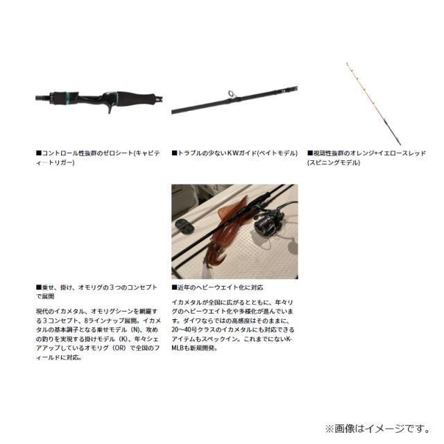 ダイワ エメラルダス MX イカメタル K60LS-S・W / 船 竿 鉛