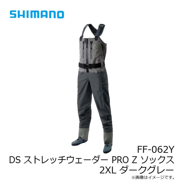 シマノ　FF-021U DS3ウェーダー(ウエストハイ・カットフェルトソール) グレー M