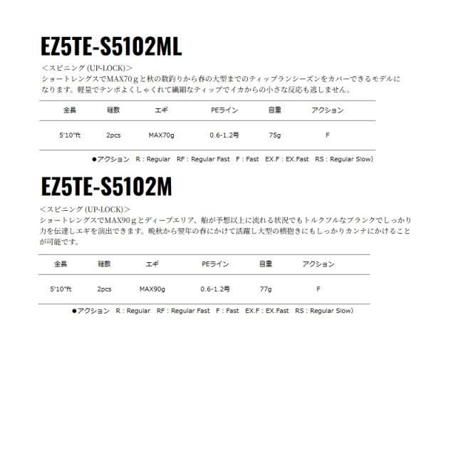 メジャークラフト エギゾースト5G ティップランモデル EZ5TE-S532L_7