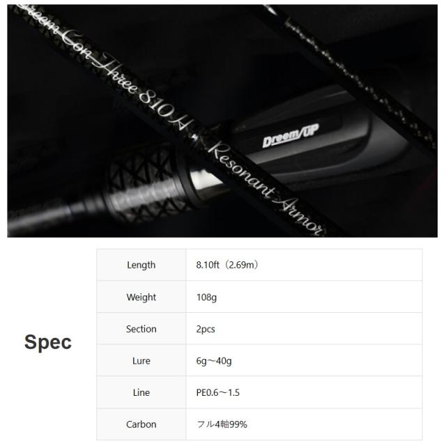 ドリームコンスリー レゾナントアーマー810H ロッド ドリームアップ