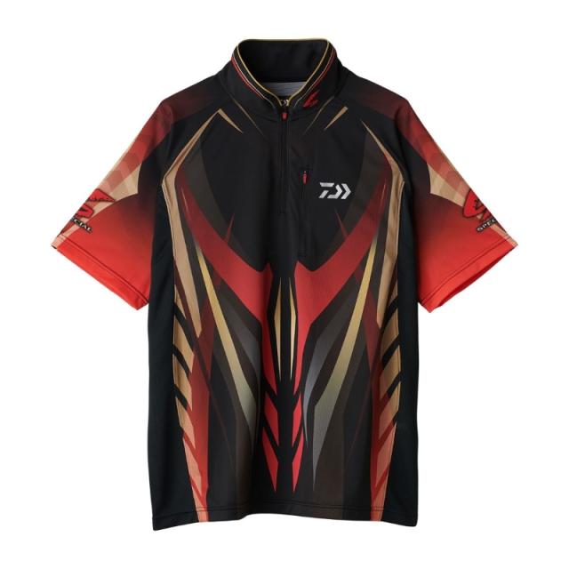 ダイワ DE-7125 スペシャルハーフスリーブシャツ マグマブラック 2XL