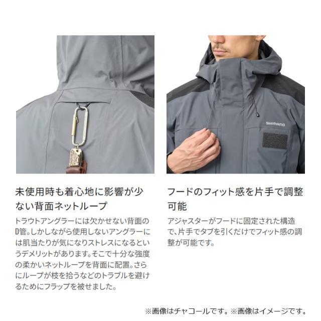 シマノ RA-065Y ウェーディング レインジャケット 03 M ダークカーキ