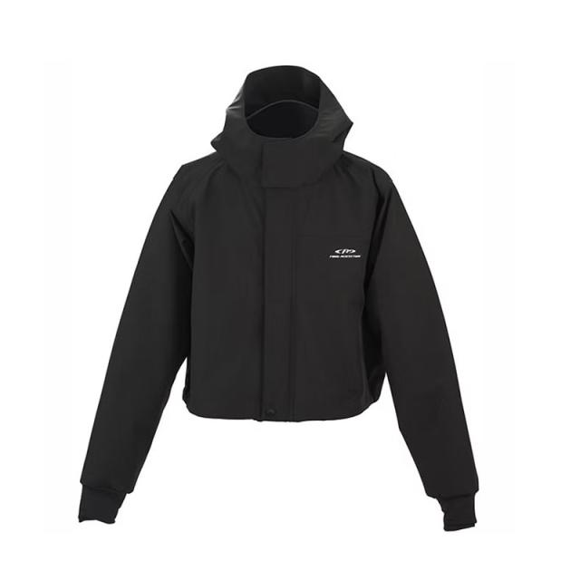 エクセル FP-5005 透湿ショートレインジャケット L ブラック