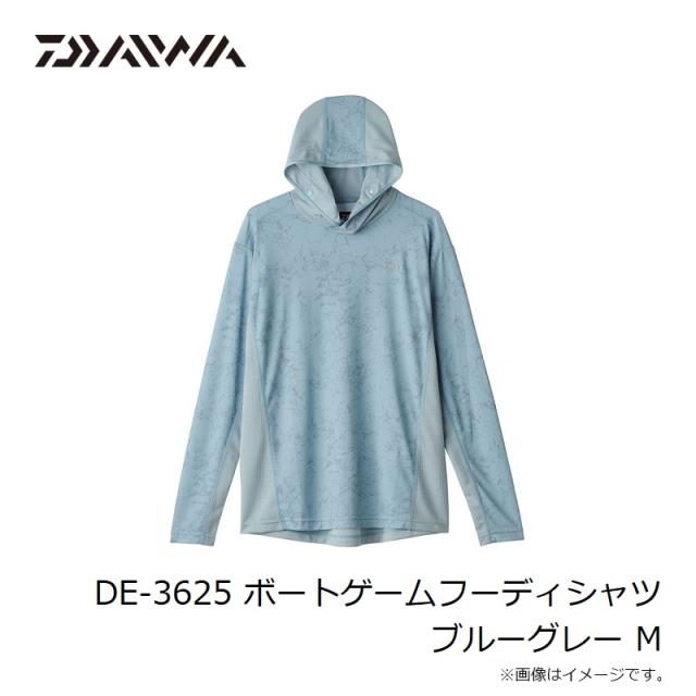 ダイワ DE-3625 ボートゲームフーディシャツ マーブルホワイト XL