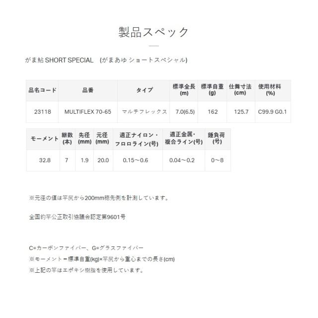 がまかつ がま鮎 ショートスペシャル マルチフレックス 70-65_3