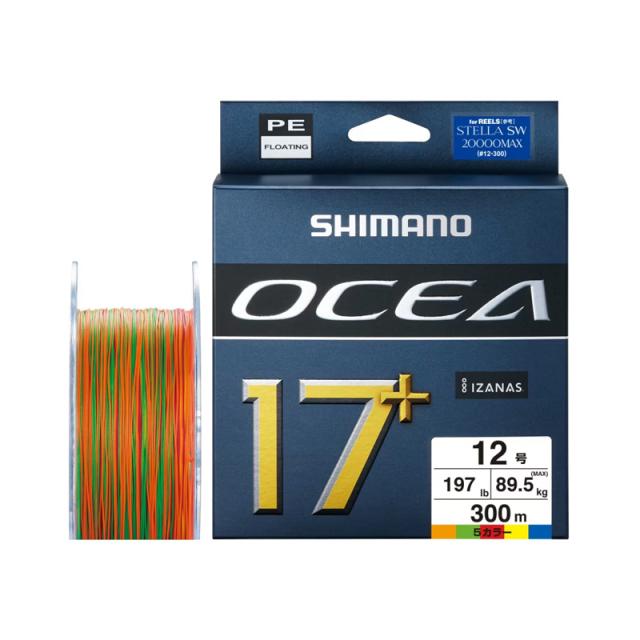 シマノ LD-A71Y オシア 17+ PE 12号 300ｍ 10m×5カラー