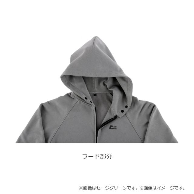 アブ シャドウロゴスウェットフーディー セージグリーン XL