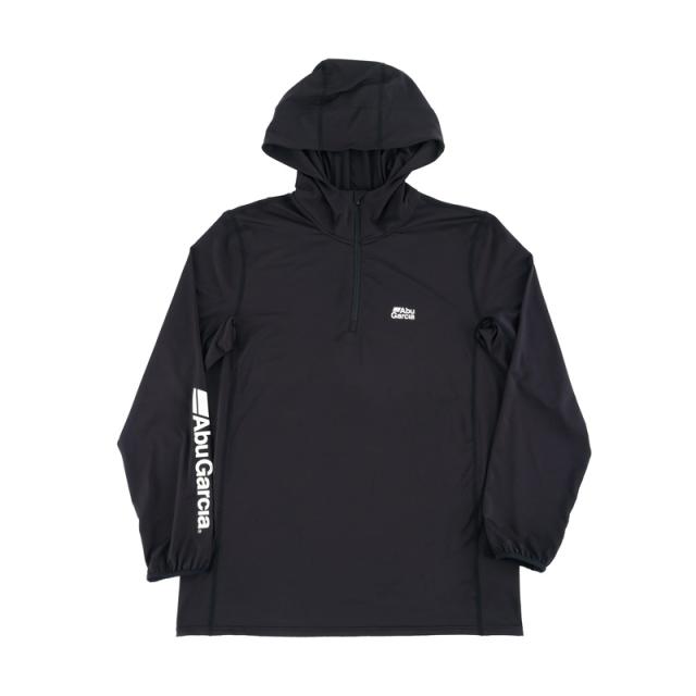 アブ バグオフ アイスドライUVフーディー ブラック L