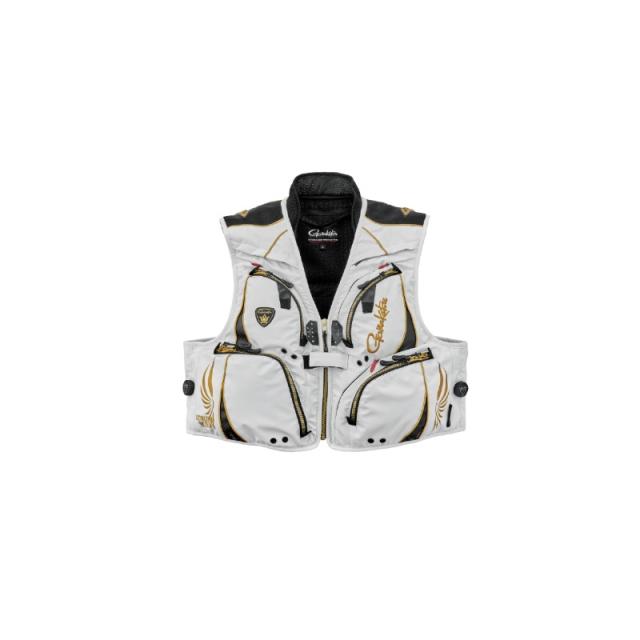 がまかつ GM2330 アルテマSプロショートハーフメッシュベスト ホワイト 3L