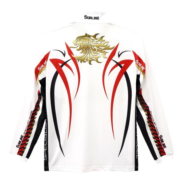 サンライン フィッシングウェア PRODRYシャツ(長袖) 3L ホワイト サン