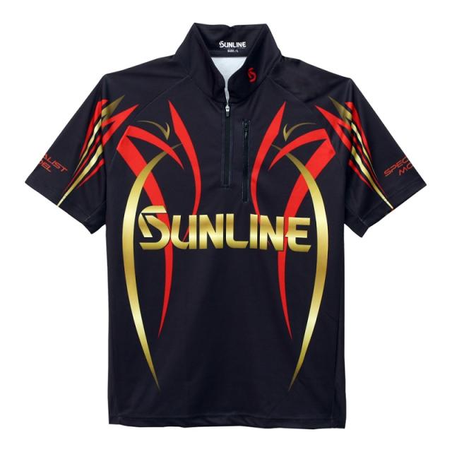 サンライン SUW-04502CW PRODRYシャツ(半袖) ブラック LL