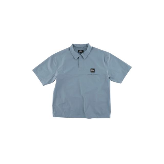 アブ ウォーターレジスタント フィッシングポロ ブルーグレー XL