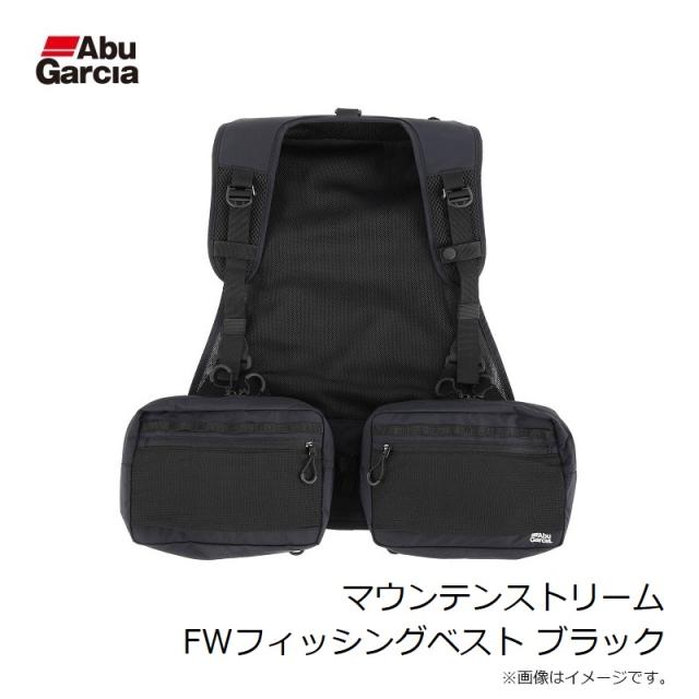 アブ マウンテンストリーム FWフィッシングベスト ブラックの通販はau