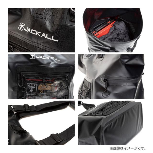 ジャッカル ウォータープルーフトートバッグ ブラック L