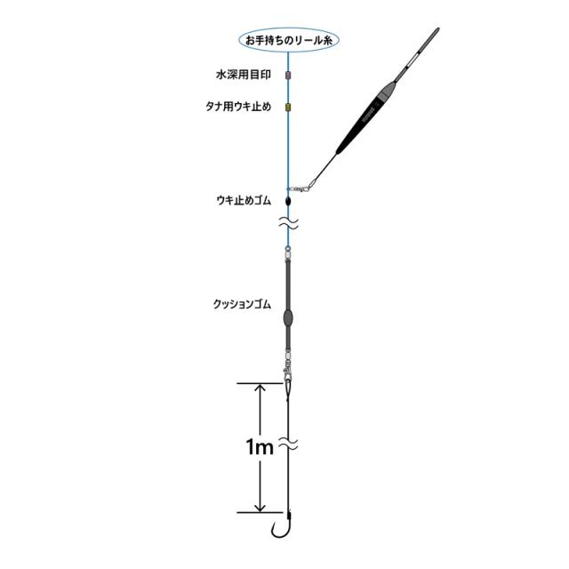 がまかつ 41-060 マリンボックス 海上釣堀パーフェクト仕掛 3号 10-4の