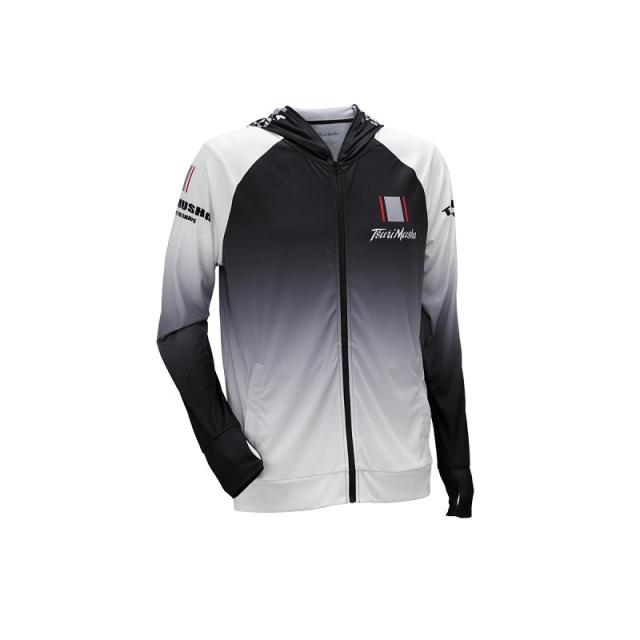 釣武者 I02004 UVフルジップパーカー LL