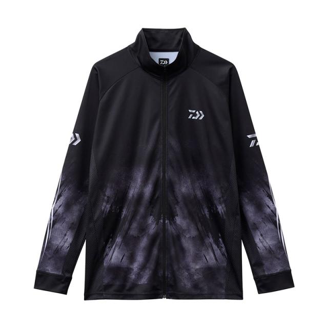 ダイワ DE-7725 エキスパートライトジップシャツ ブラック XL