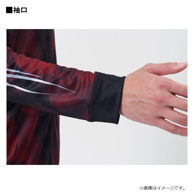 ダイワ DE-7725 エキスパートライトジップシャツ レッド 2XL その他