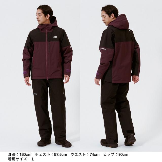 ダイワ DW-1925 GORE-TEX バーサタイルウィンタースーツ プラム 2XL