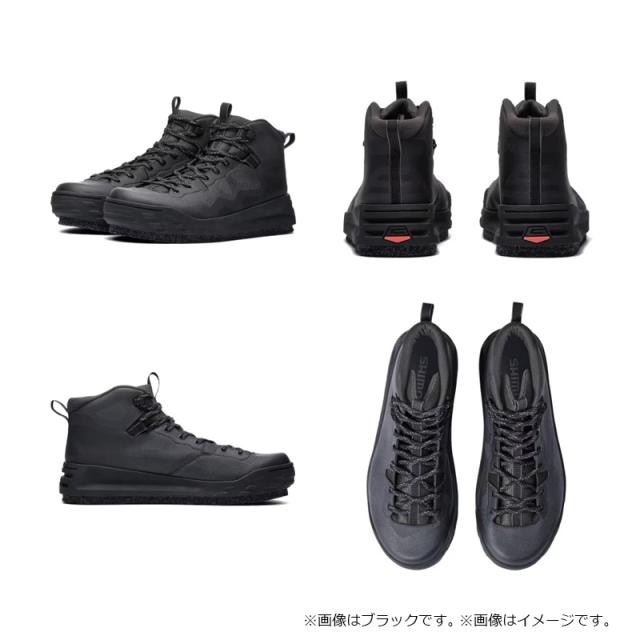 シマノ FS-273Y ジオロックゲームシューズ カットラバーピンフェルト 25.0cm ブラック【釣り　シューズ】