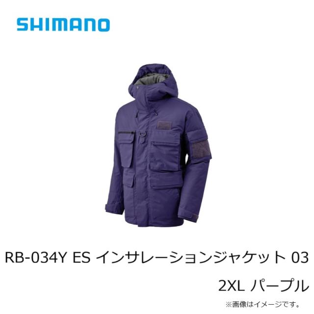 シマノ RB-034Y ES インサレーションジャケット 03 M パープル【釣り