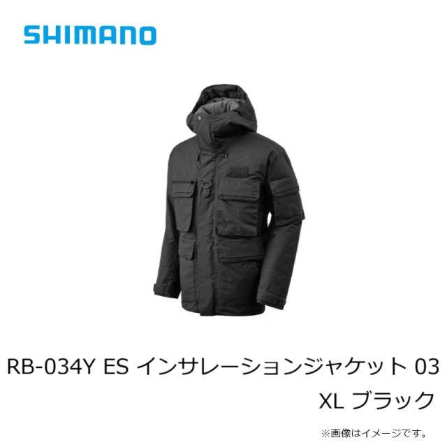 シマノ RB-034Y ES インサレーションジャケット 03 XL ブラック【釣り