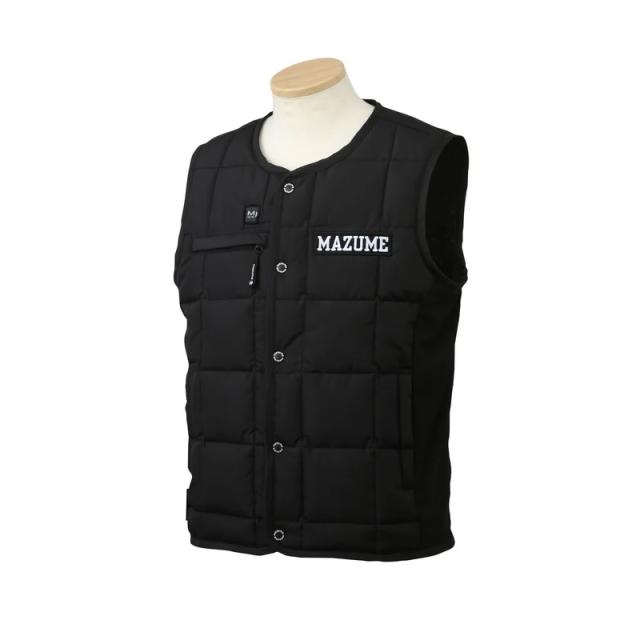 オレンジブルー MZFW-879 mazume ヒーターベスト ブラック LL【釣り　防寒ウェア　防寒着】