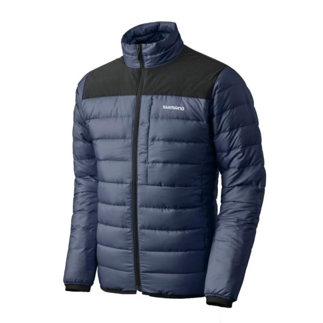 シマノ WJ-012X テックダウン ジャケット M ネイビー【釣り　防寒ウェア　防寒着】