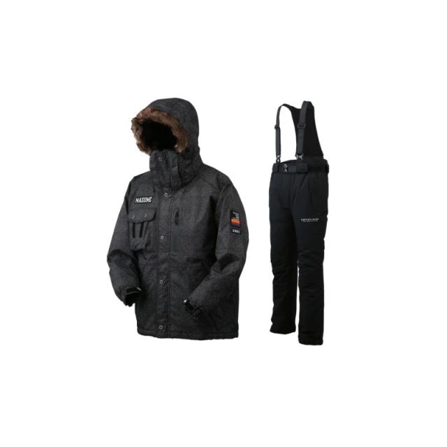 オレンジブルー MZFW-866 mazume CORE ALL WEATHER SUIT ブラックヘリンボーン LL【釣り　防寒ウェア　防寒着】