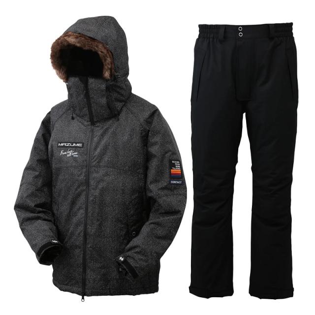 オレンジブルー MZFW-870 mazume CONTACT ALL WEATHER SUIT ブラックヘリンボーン LL【釣り　防寒ウェア　防寒着】