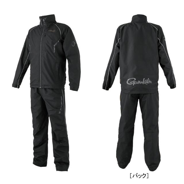 がまかつ GM3791 ウィンドブレーカースーツ ブラック/ブラック 5L