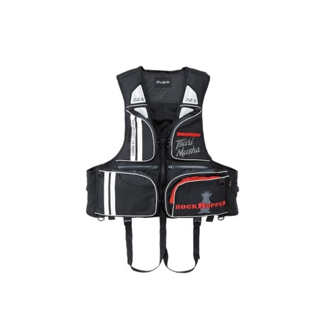 釣武者 V00804 コーデュラダイヤルベスト レッド LL