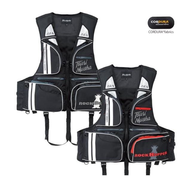 釣武者 V00904 コーデュラダイヤルベスト グレー LL