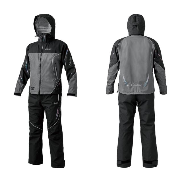 がまかつ GM3798 アルテマシールドプロオールウェザースーツ ブラック/グレー LL