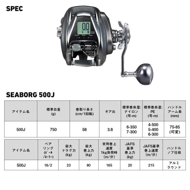 ダイワ シーボーグ 500J / 電動 リール 右巻の通販はau PAY マーケット