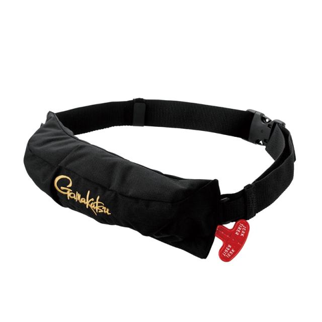 がまかつ GM6006 コンパクトエアフローター ブラック/ゴールド F