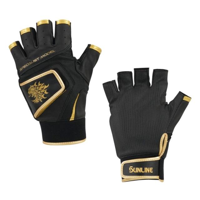 サンライン SUG-201 スペシャリストMAGグローブ(5本) ブラック LL