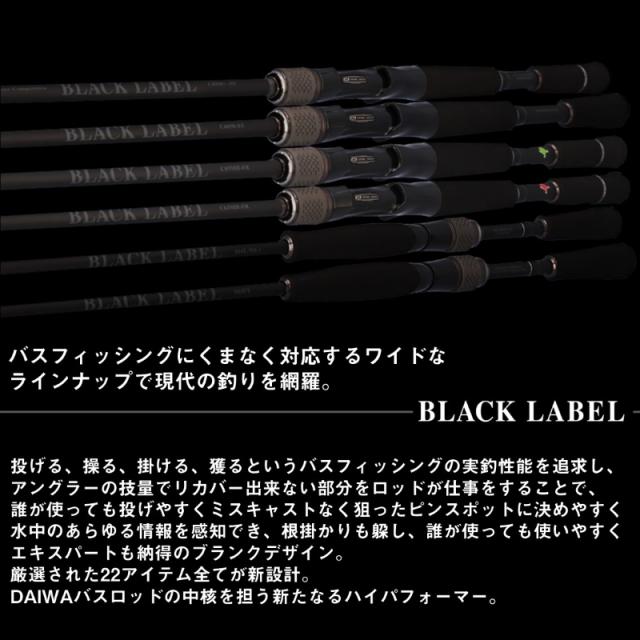 ダイワ ブラックレーベル C66L+ -2・BF / バス ベイトフィネス ロッド