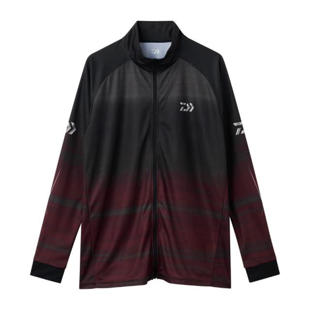 ダイワ DE-7326 ロングスリーブ ドライシャツ フルジップ レッド M 6,306円