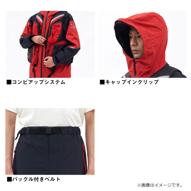 ダイワ DR-3126 RAINMAX コンビアップレインスーツ ブラック 3XL_3
