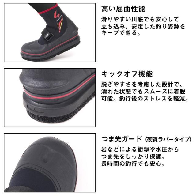 ダイワ SP-2504R-BL スペシャルジョグ(先丸) ブラック 3L
