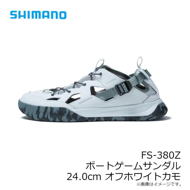 シマノ FS-380Z ボートゲームサンダル 24.0cm オフホワイトカモ_5