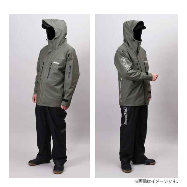 リバレイ 7707 RBB オフショアレインスーツ スモークブルー M