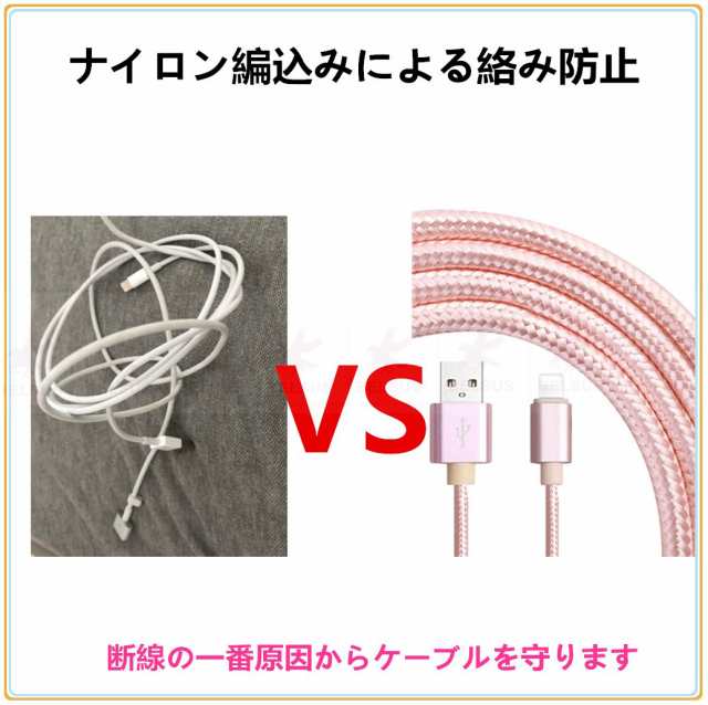 usbケーブル 3m iphone type-c タイプc アンドロイド 充電ケーブル 3種類 3m 2色 急速充電 データ転送 多機種対応  充電USBケーブル 送料の通販はau PAY マーケット - belsus