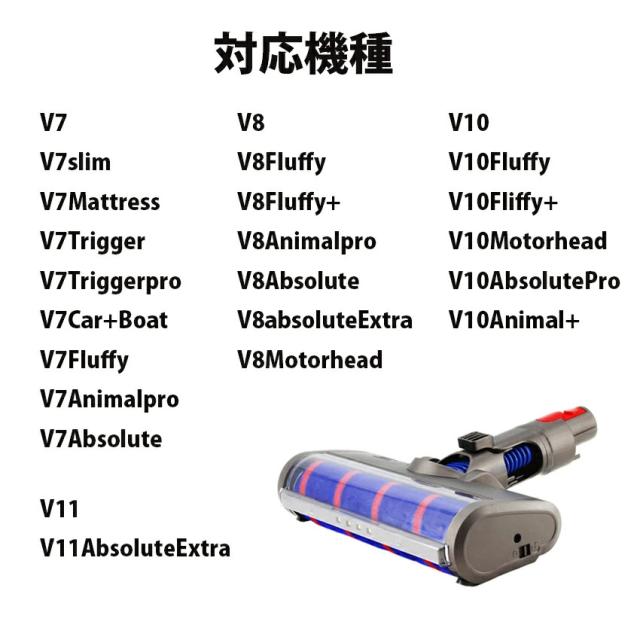 Dyson ダイソン 掃除機用 ソフトローラクリーナーヘッド V7 V8 V10 V11